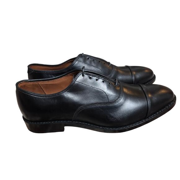 ALLEN EDMONDS Park Avenue Black Dress Shoes Mens 9 bench welt Excellent - Picture 1 of 13